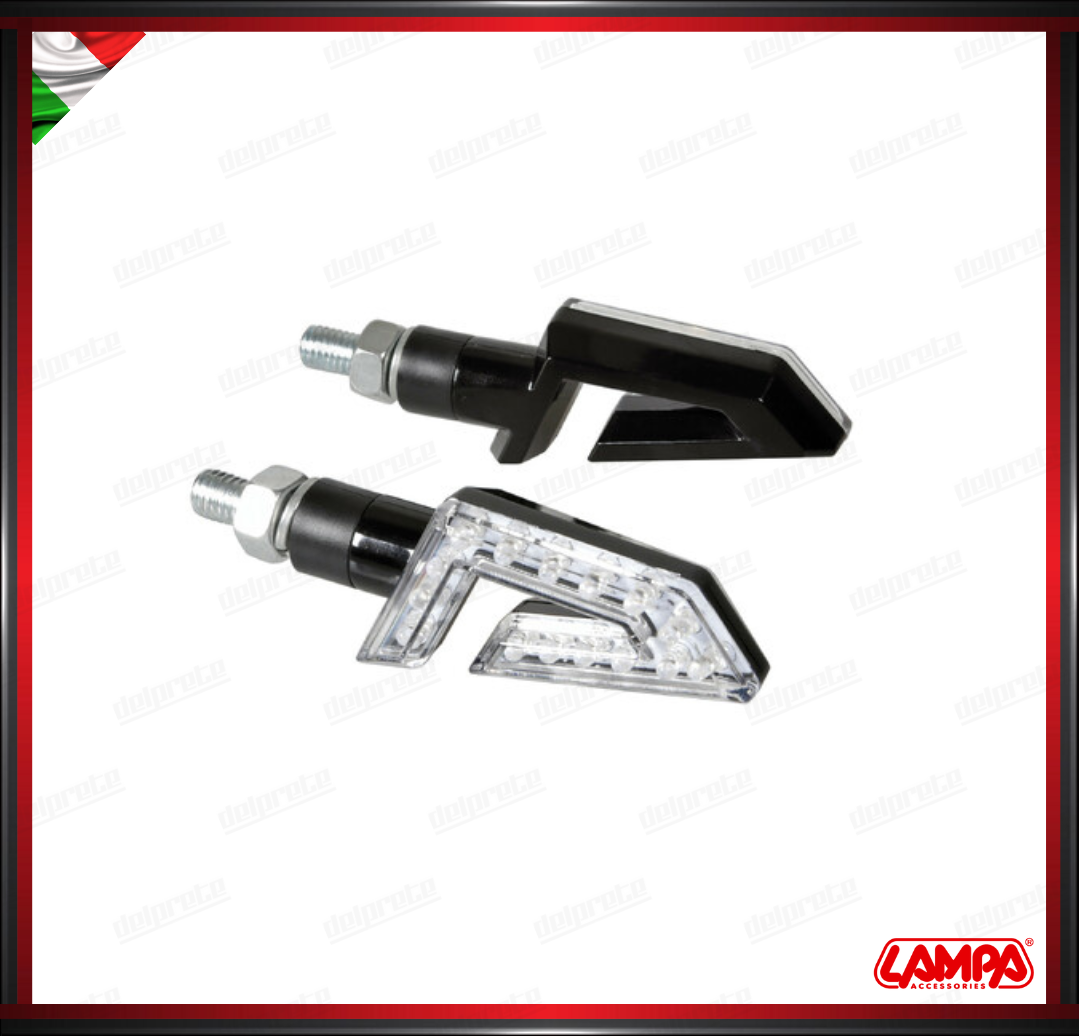 KAP LAMPA COPPIA INDICATORI DI DIREZIONE A LED FRECCE OMOLOGATE - 12V UNIVERSALI