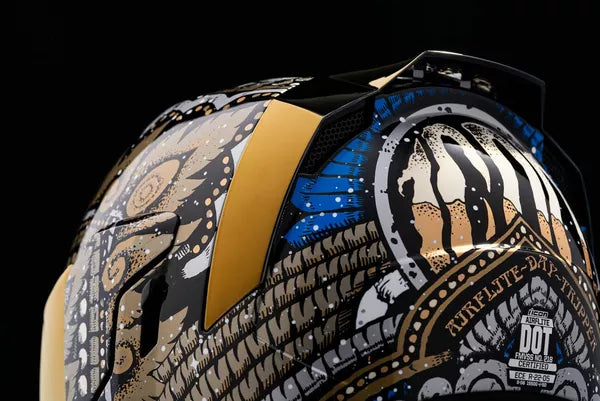 CASCO INTEGRALE - ICON AIRFLITE DAYTRIPPER ORO - ECE 2206