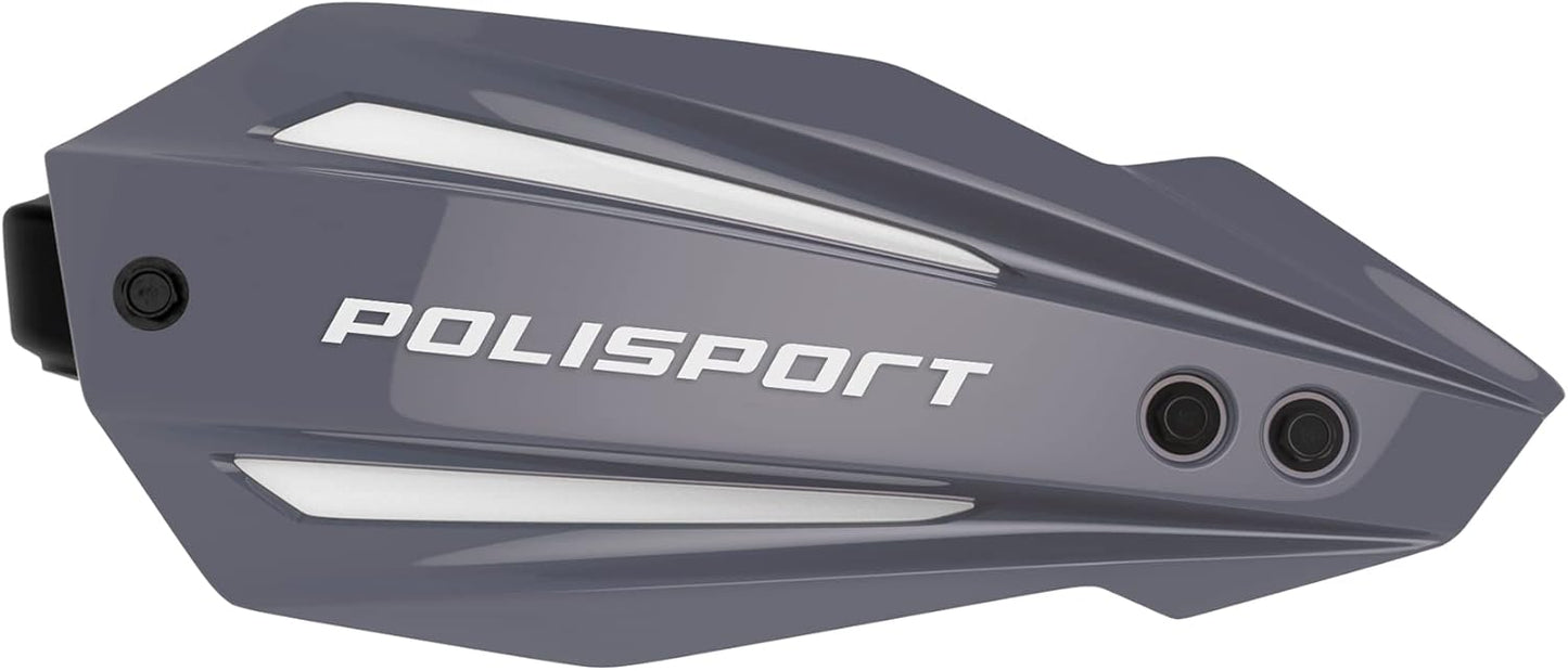 POLISPORT - SET PARAMANI BULLIT FWA CON SET DI FISSAGGIO E BARRA MX-STYLE GRIGIO NARDO