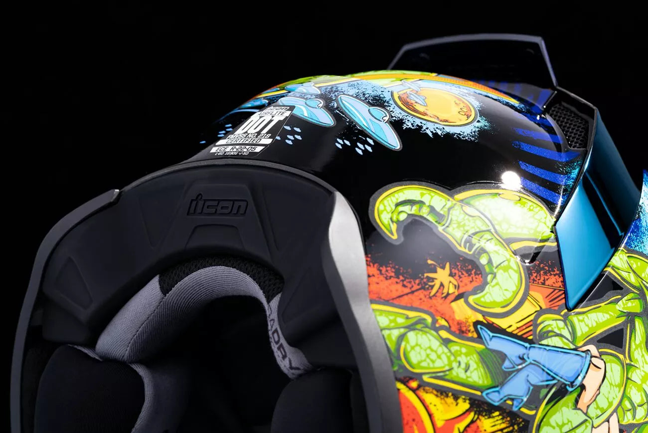CASCO INTEGRALE - ICON AIRFLITE BUGOID BLITZ - OMOLOGATO ECE 2206