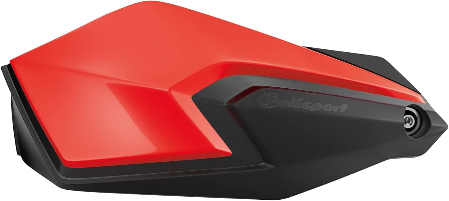 POLISPORT - SET PARAMANI S-DUAL CON SET DI FISSAGGIO E BARRA MX-STYLE ROSSO