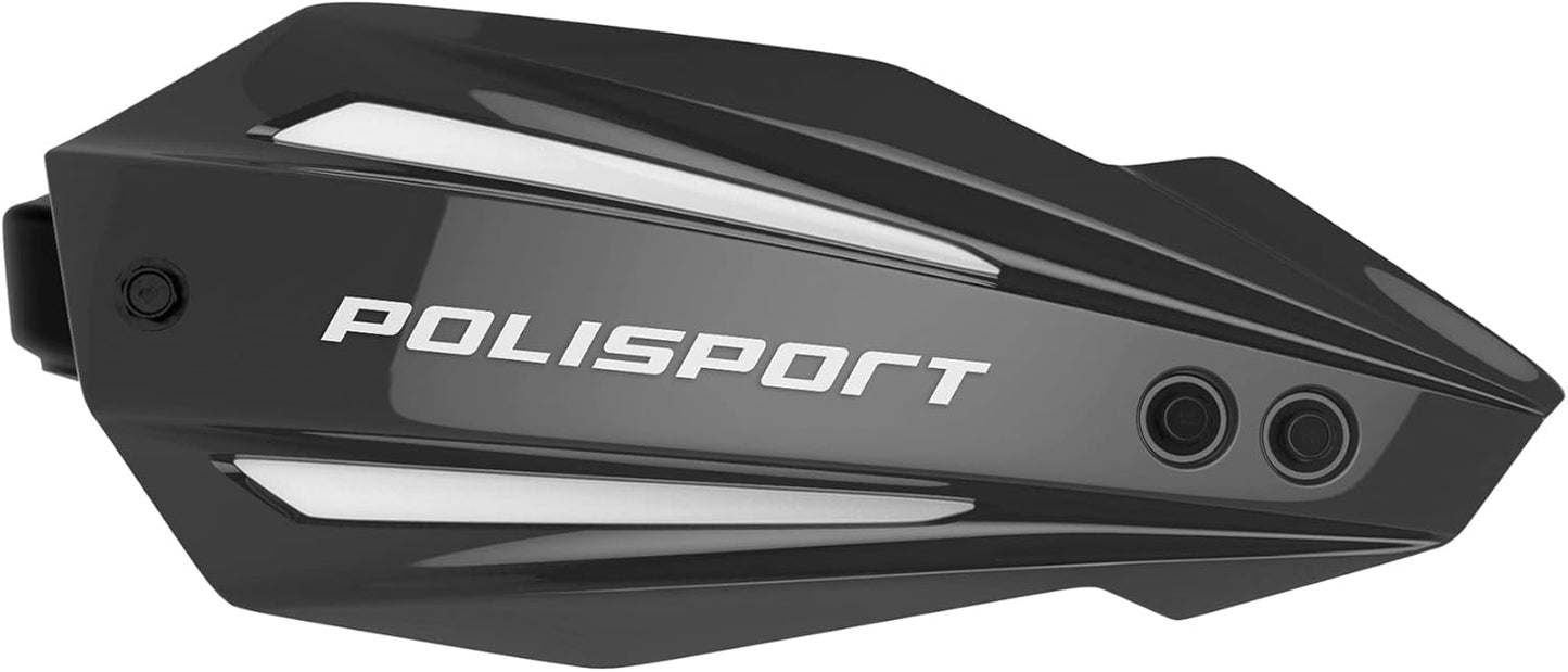 POLISPORT - SET PARAMANI BULLIT FWA CON SET DI FISSAGGIO E BARRA MX-STYLE NERO