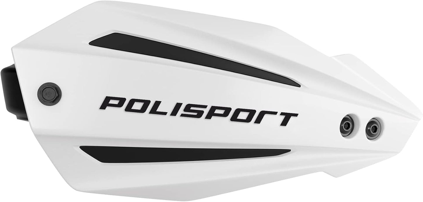 POLISPORT - SET PARAMANI BULLIT FWA CON SET DI FISSAGGIO E BARRA MX-STYLE BIANCO
