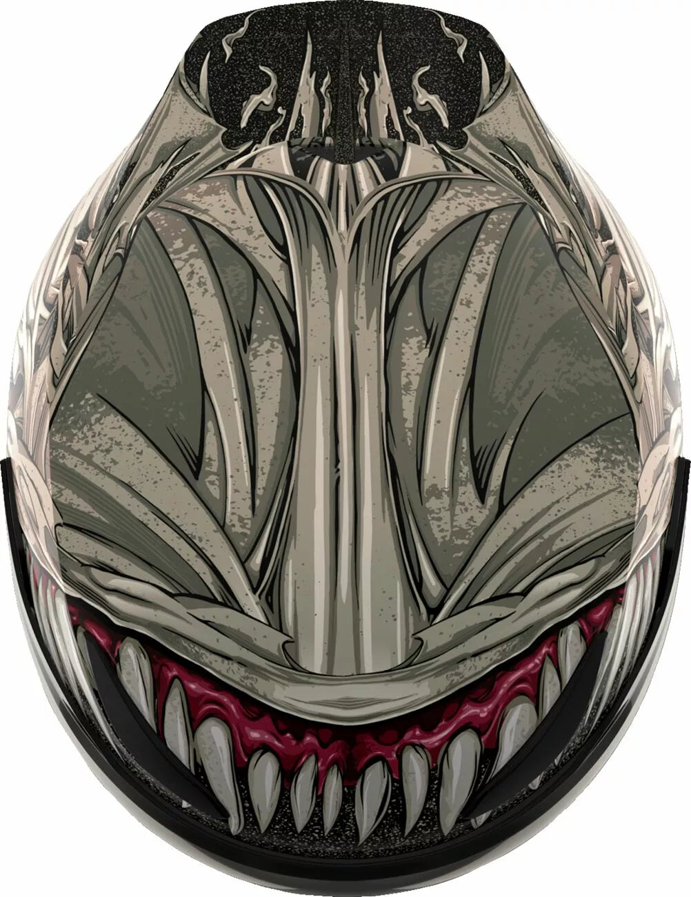 CASCO INTEGRALE - ICON DOMAIN GRAND MAW - OMOLOGATO ECE 2206 AEROGRAFATO