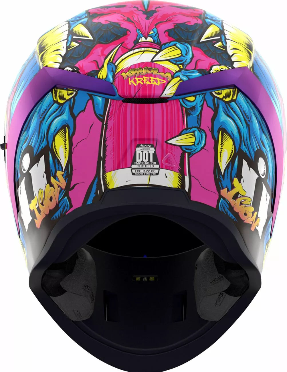 CASCO INTEGRALE - ICON AIRFORM KRYOLA KREEP MIPS - OMOLOGATO ECE 2206 BLU E VIOLA