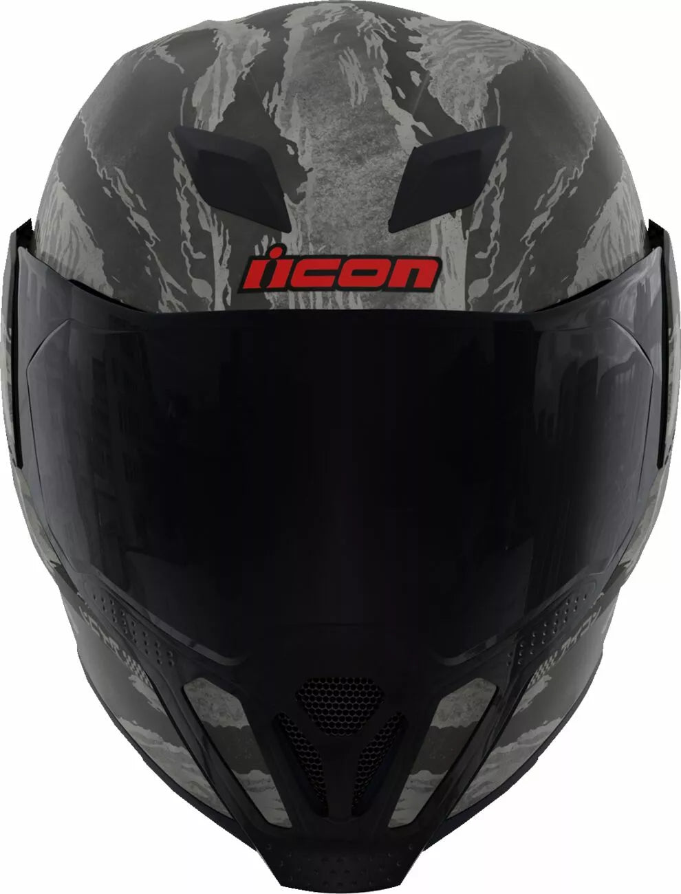 CASCO INTEGRALE - ICON AIRFLITE TIGER'S BLOOD MIPS - OMOLOGATO ECE 2206 GRIGIO E NERO