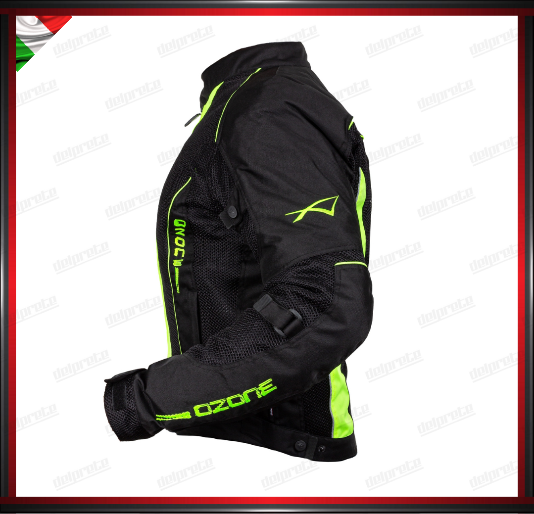 GIACCA IN TESSUTO FLUO MESH TENICO TRASPIRANTE TRAFORATO PROTEZIONI OMOLOGATE CE