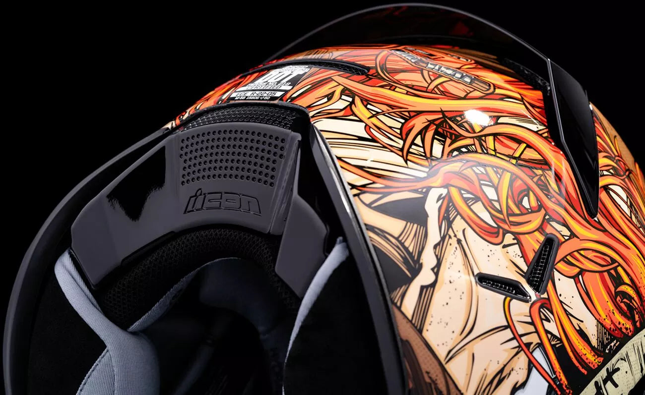 CASCO INTEGRALE - ICON AIRFLAME PRO TOPSHELF - OMOLOGATO ECE 2206