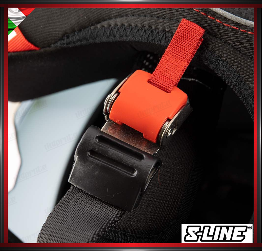 S-LINE - CASCO INTEGRALE S451 REVENGE FIBRA COMPOSITA - NERO LUCIDO