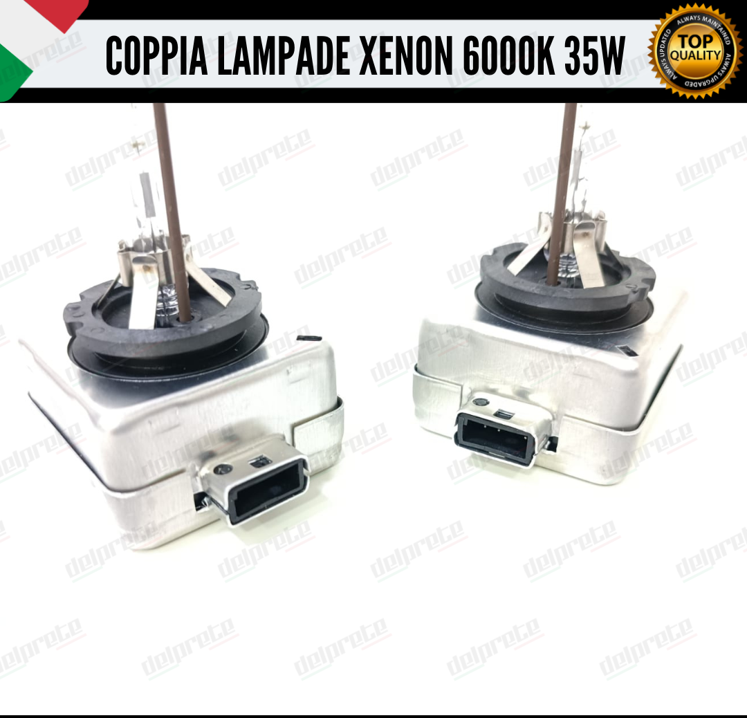 COPPIA LAMPADE XENON D1S 35W LUCE 6000K BIANCO GHIACCIO CHEVROLET CORVETTE C6