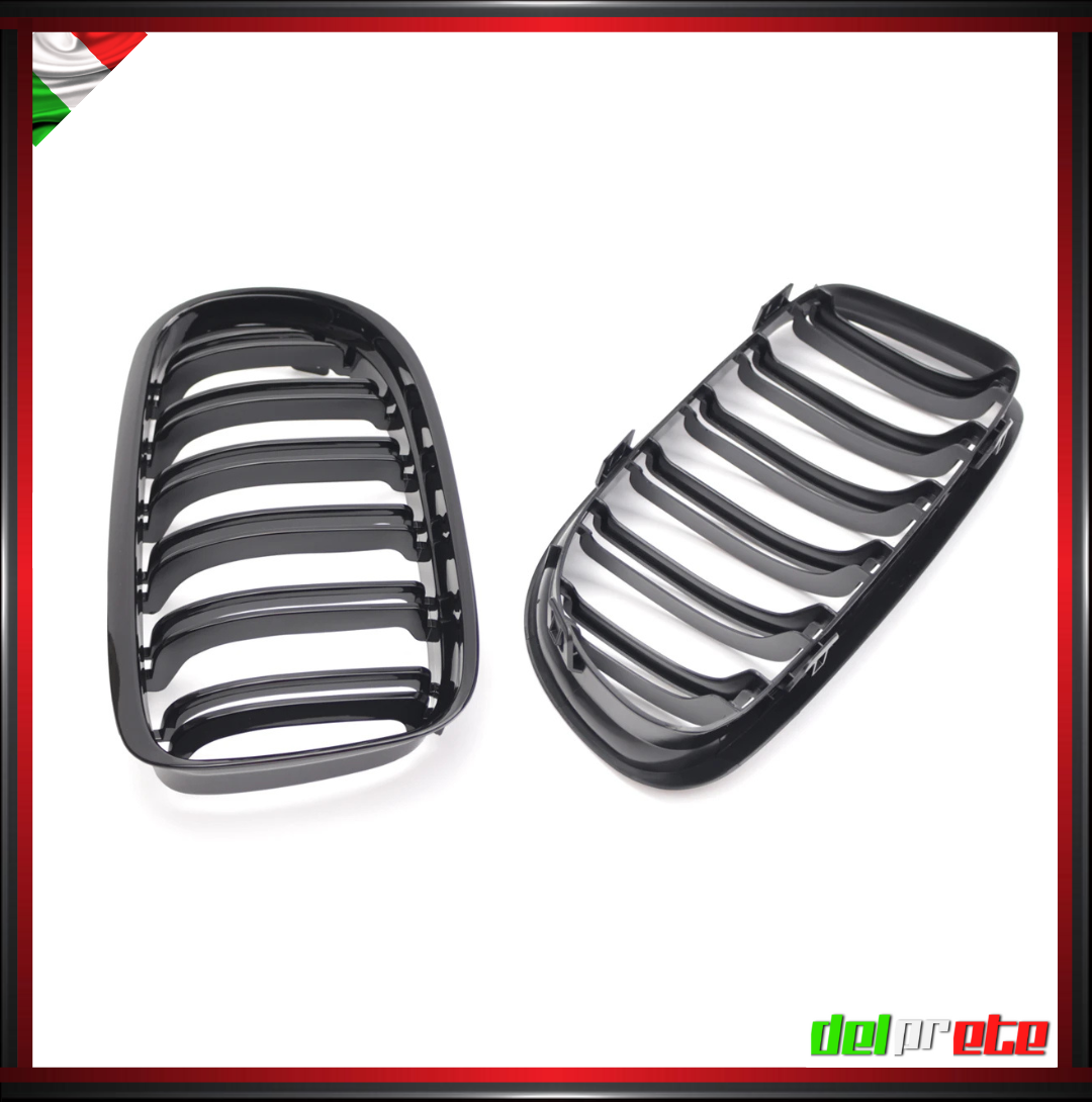 SET GRIGLIA RENI BMW SERIE 3 E90 E91 (09-12) LCI RESTYLING CALANDRA MASCHERINA