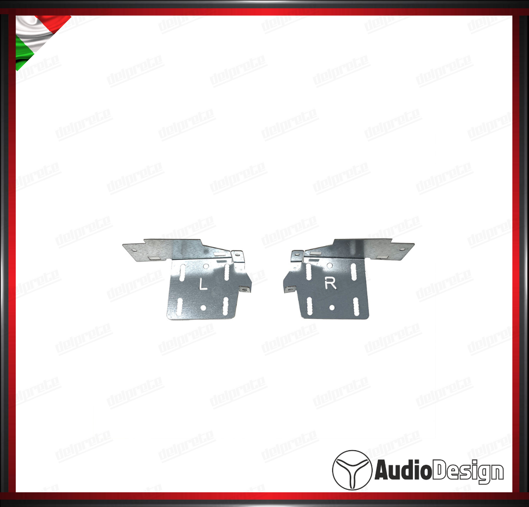MASCHERINA 2DIN KIT MONTAGGIO AUTORADIO FIAT PUNTO EVO / PUNTO ABARTH DAL 2009 NERO LUCIDO - AUDIODESIGN
