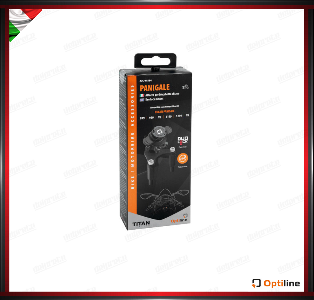 PORTA CELLULARE OPTILINE ATTACCO PER BLOCCHETTO CHIAVE PER DUCATI PANIGALE 899, 959, V2, 119, 1299, V4