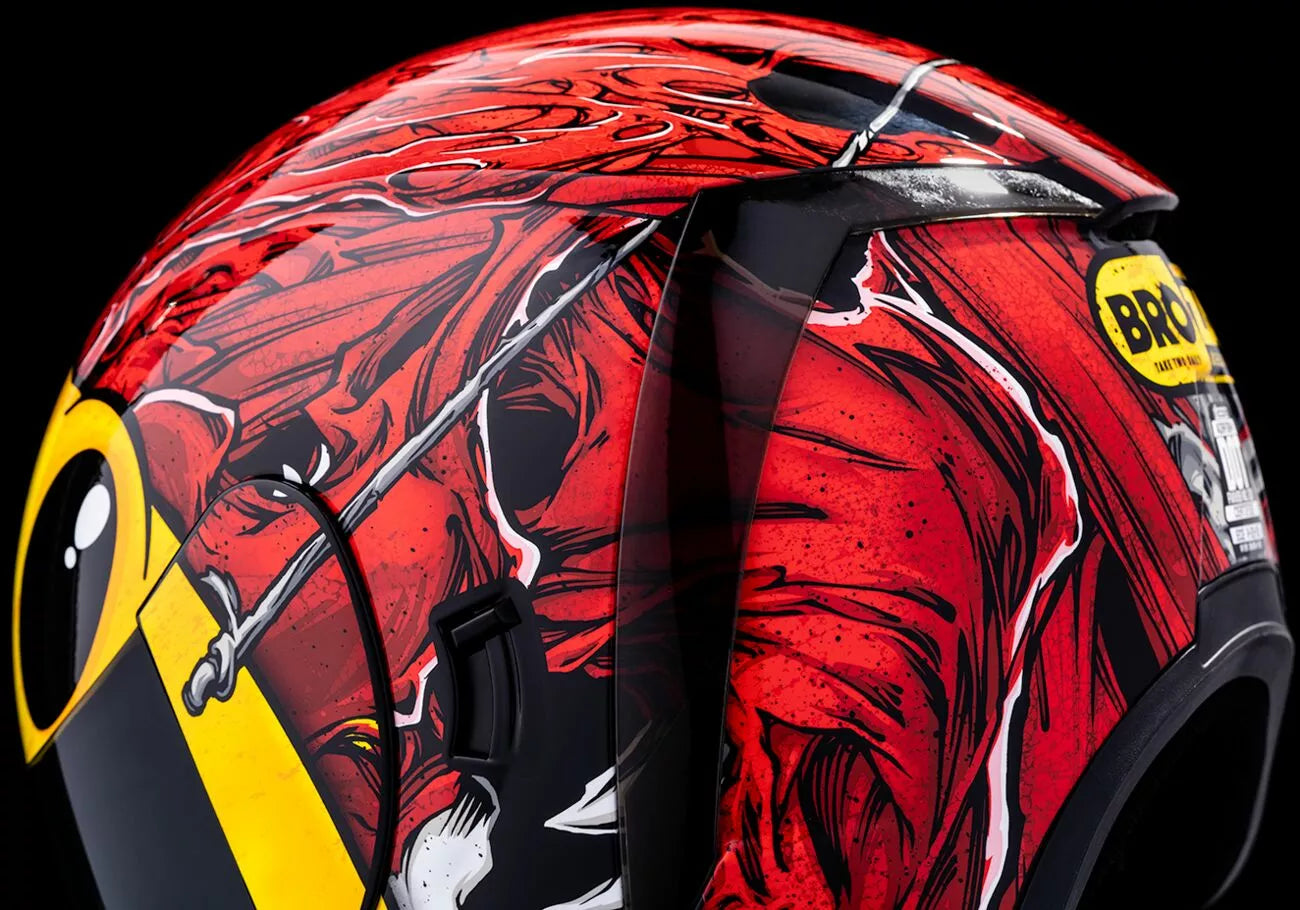 CASCO INTEGRALE - ICON AIRFORM BROZAK MIPS ROSSO - OMOLOGATO ECE 2206