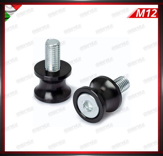 COPPIA NOTTOLINI M 12 NERO SUPPORTI PER CAVALLETTO ACCESSORIO ALZAMOTO