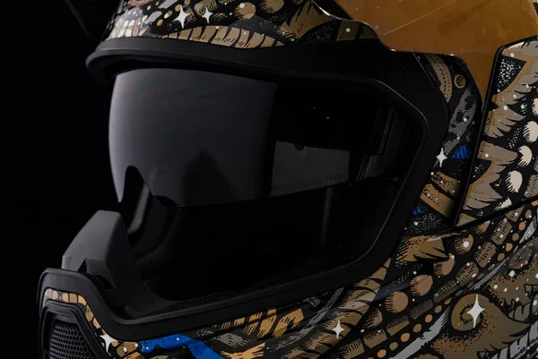 CASCO INTEGRALE - ICON AIRFLITE DAYTRIPPER ORO - ECE 2206