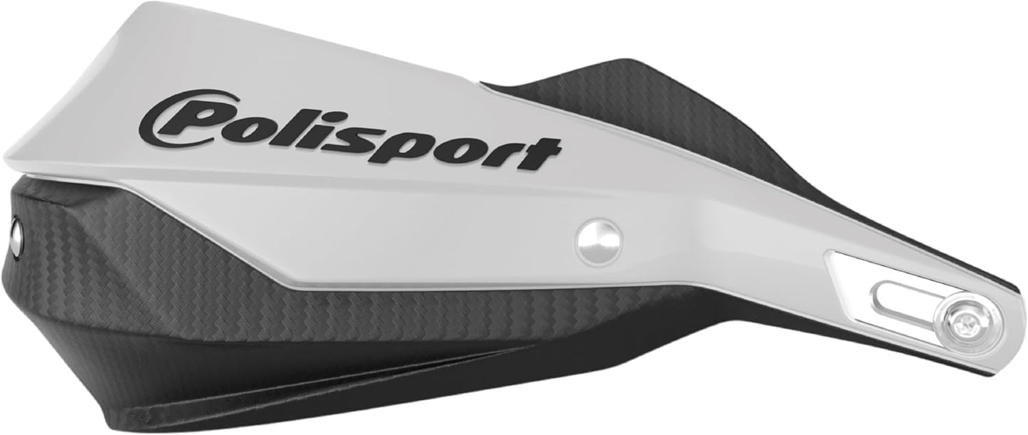 POLISPORT - SET PARAMANI TRAIL BLAZER 2 CON SET DI FISSAGGIO E BARRA MX-STYLE BIANCO