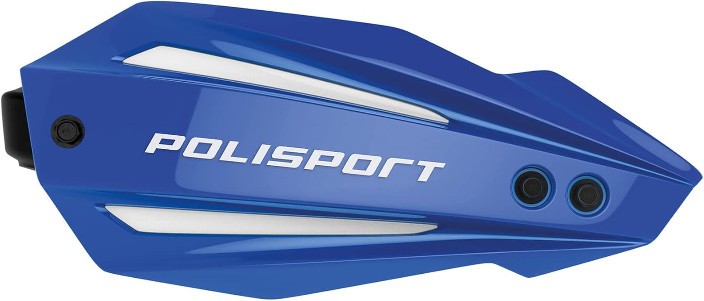 POLISPORT - SET PARAMANI BULLIT FWA CON SET DI FISSAGGIO E BARRA MX-STYLE BLU