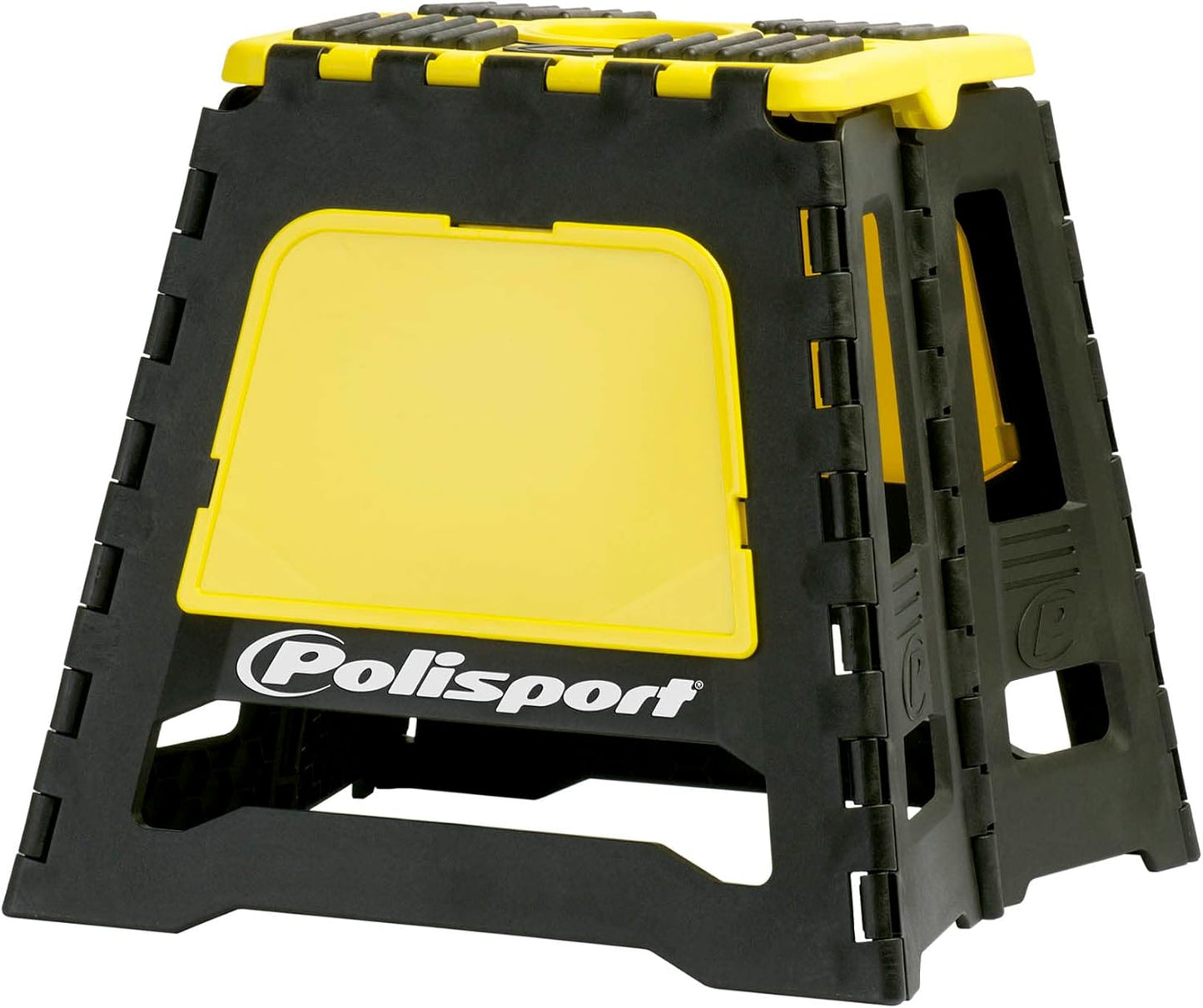 POLISPORT - SUPPORTO MOTO STAND PIEGHEVOLE PORTATILE CAVALLETTO CROSS ENDURO GIALLO