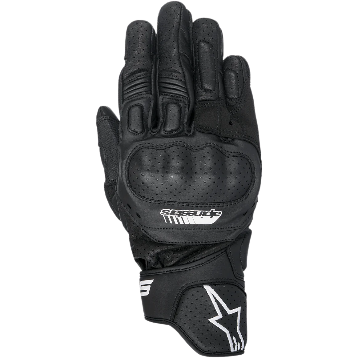 ALPINESTARS - GUANTI IN PELLE SP-5 DA CORSA CON POLSINO CORTO NERO