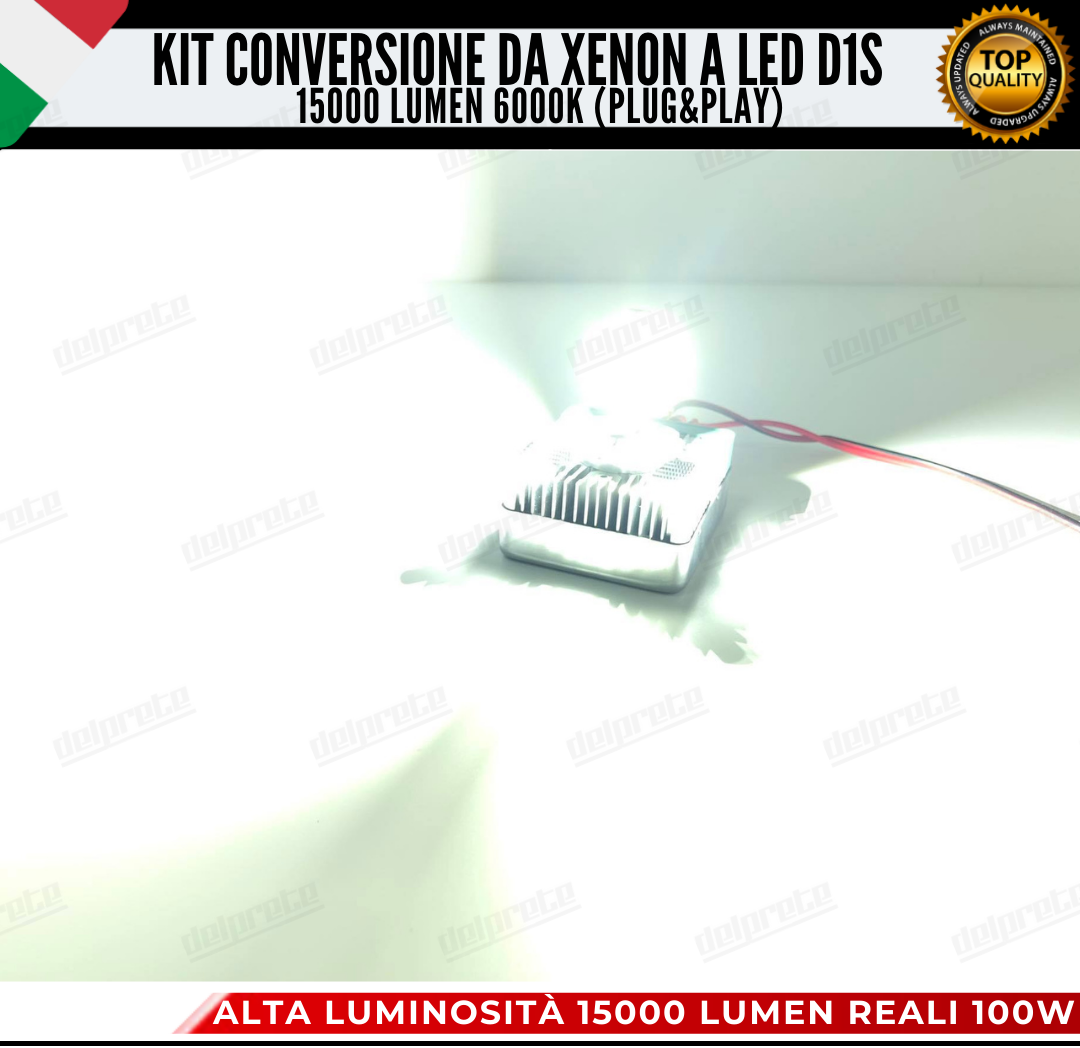 COPPIA LAMPADE D1S 15000 LUMEN LED DA XENON A LED PER JEEP GRAN CHEROKEE III