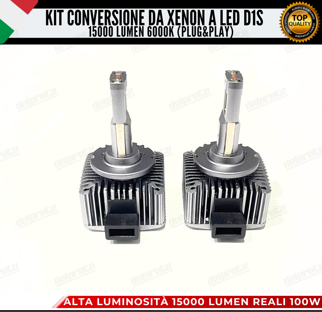 COPPIA LAMPADE D1S 15000 LUMEN LED DA XENON A LED PER JEEP GRAN CHEROKEE III