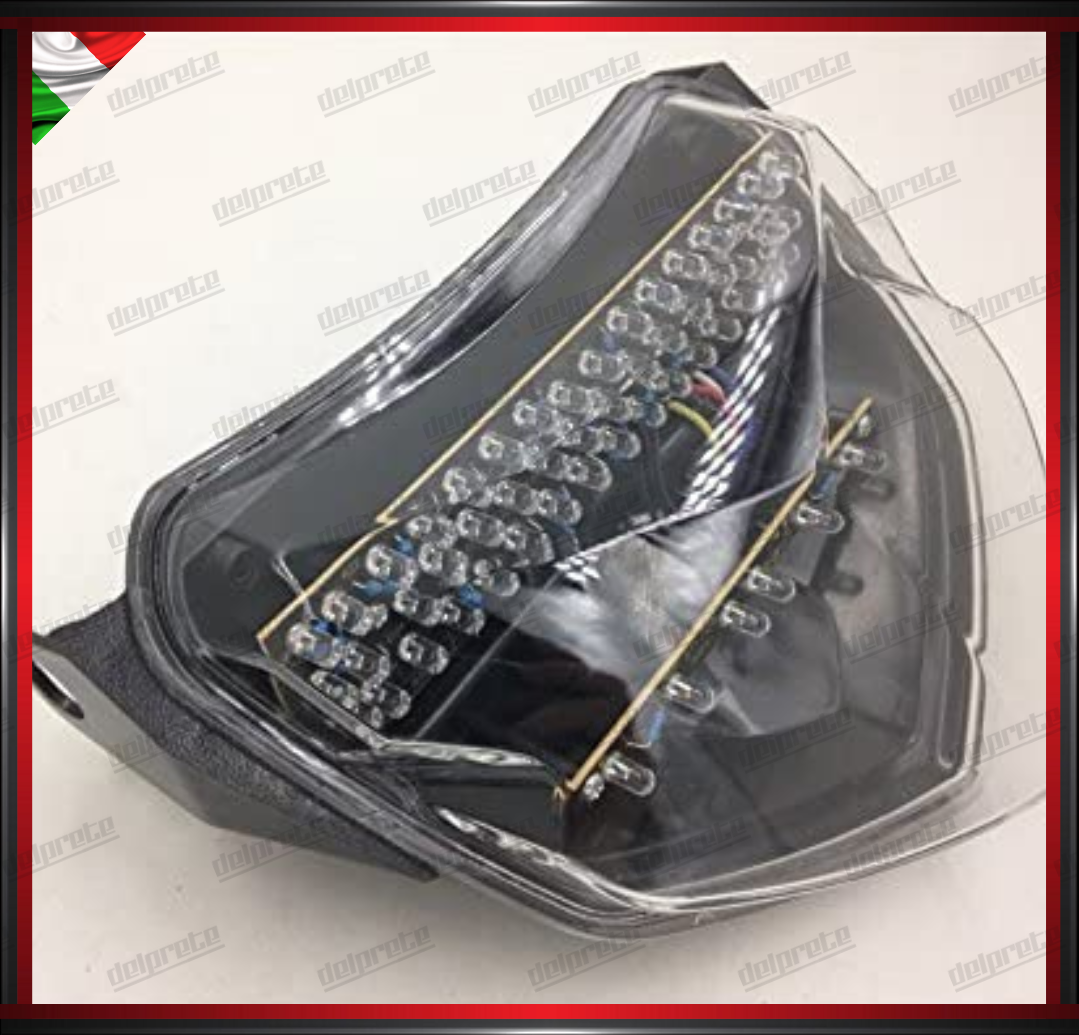 STOP FARO POSTERIORE LED SUZUKI GSXR 600 750 DAL 04 AL 05 BIANCO CON LUCE ROSSA