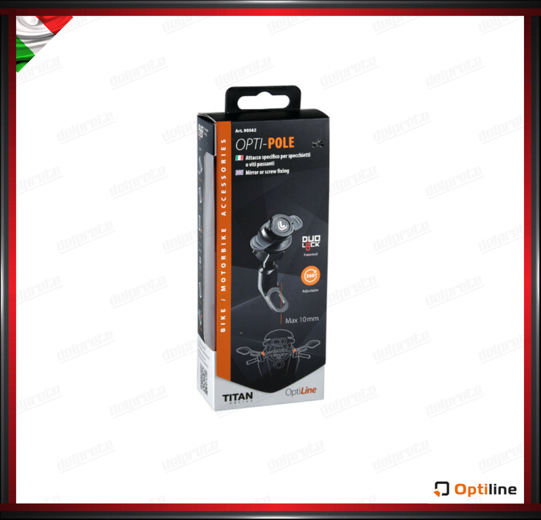 TITAN POLE PORTA CELLULARE SGANCIO RAPIDO DUOLOCK CON ATTACCO SPECCHIETTI O VITI PASSANTI