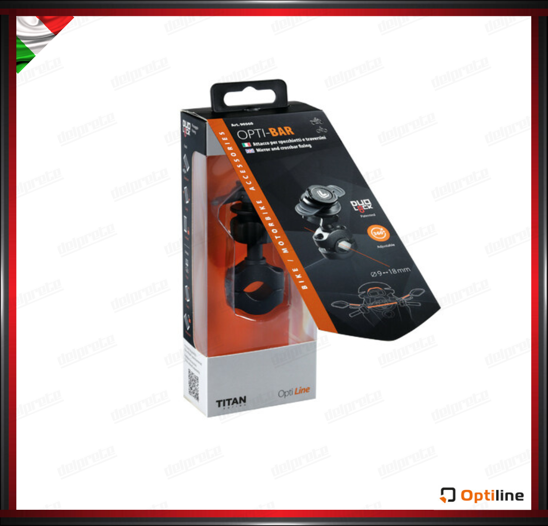 TITAN BAR PORTA TELEFONO CELLULARE SUPPORTO SPECCHIETTI O TRAVERSINI SGANCIO RAPIDO DUOLOOK