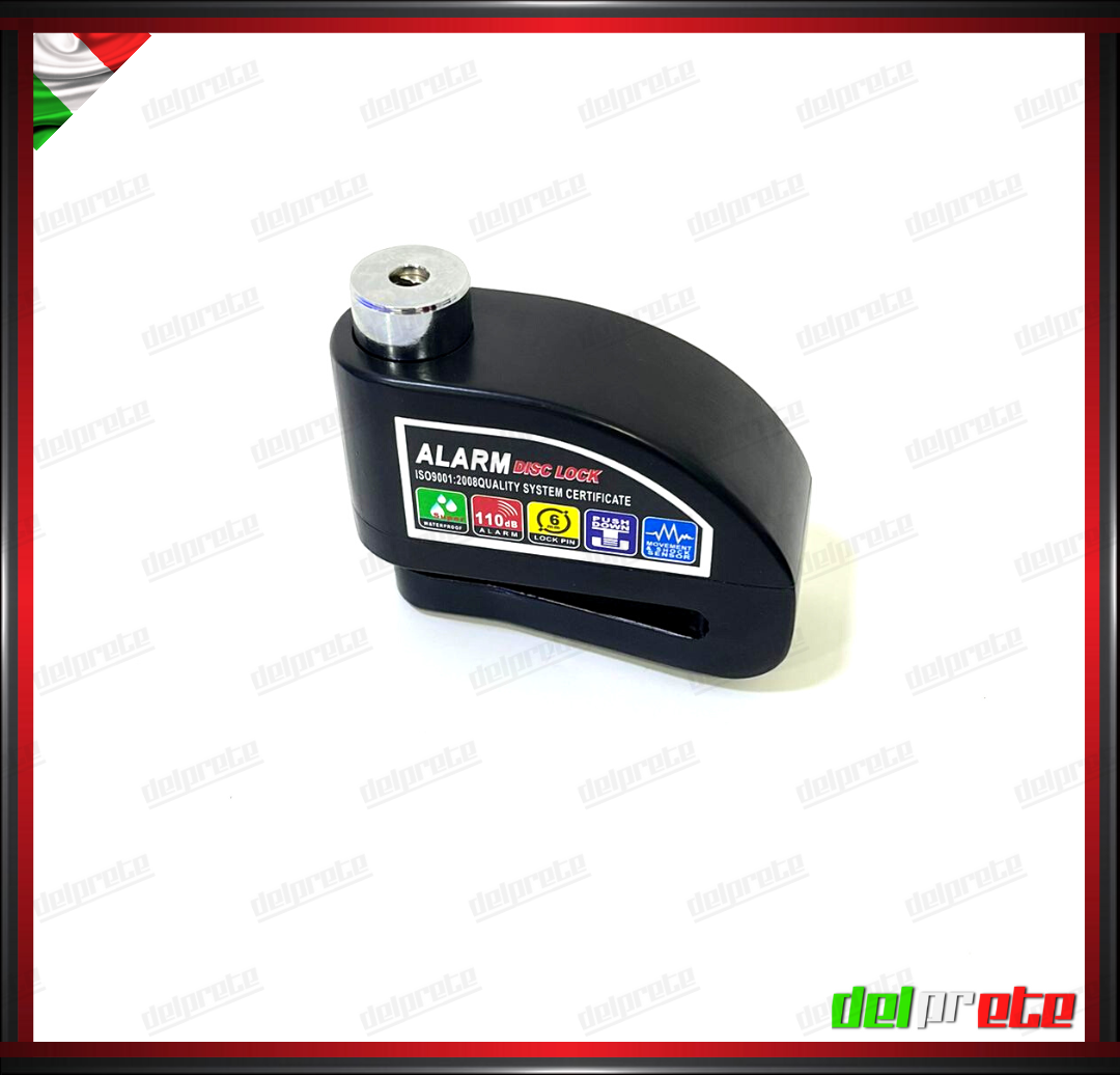 BLOCCADISCO CON ALLARME MOTO SCOOTER 110 DECIBEL ANTI SOLLEVAMENTO