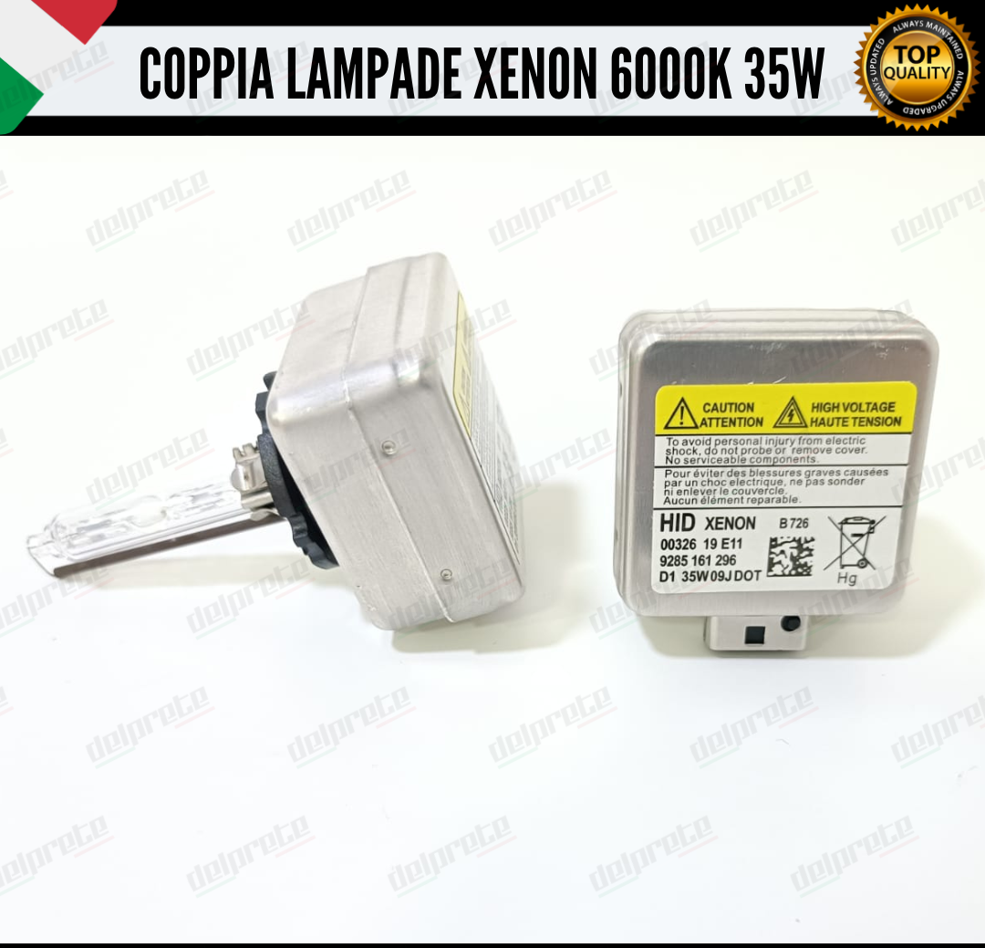 COPPIA LAMPADE XENON D1S 35W LUCE 6000K BIANCO GHIACCIO CHEVROLET CORVETTE C6