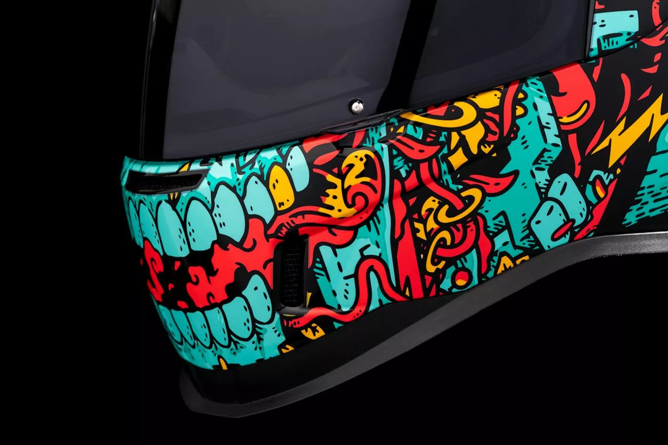 CASCO INTEGRALE - ICON AIRFORM MUNCHIES MIPS - OMOLOGATO ECE 2206 VERDE ACQUA