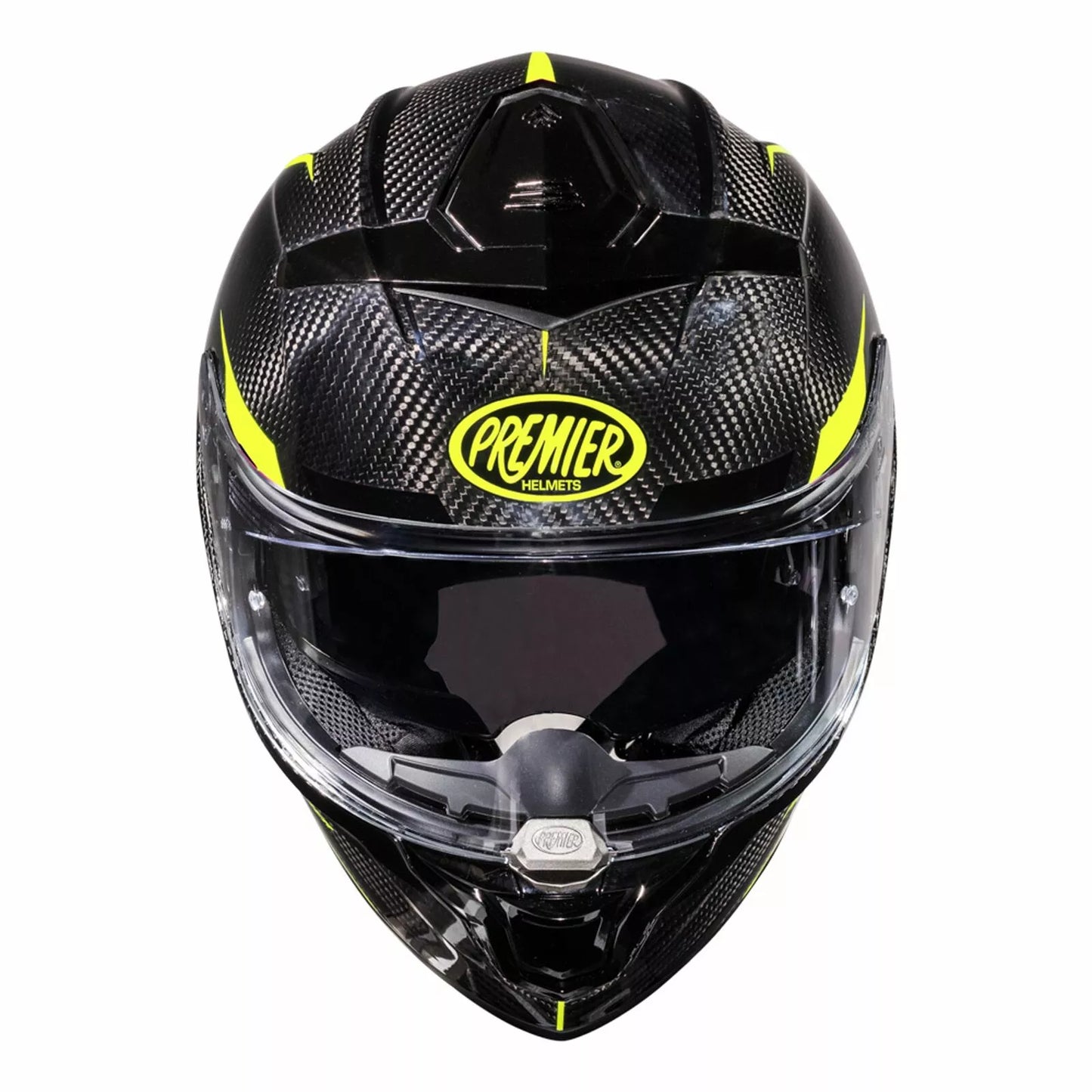 CASCO INTEGRALE - PREMIER DEVIL CARBON STY - OMOLOGATO ECE 2206 GIALLO