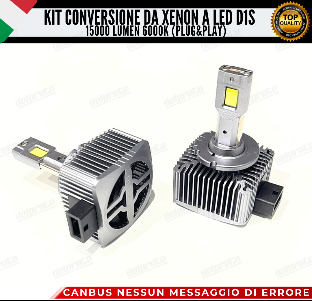 COPPIA LAMPADE D1S 15000 LUMEN LED DA XENON A LED PER JEEP GRAN CHEROKEE III