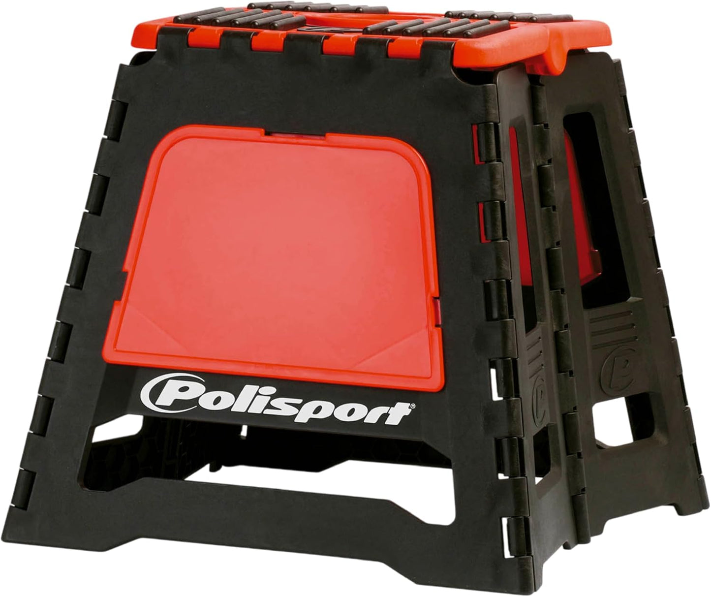 POLISPORT - SUPPORTO MOTO STAND PIEGHEVOLE PORTATILE CAVALLETTO CROSS ENDURO ROSSO