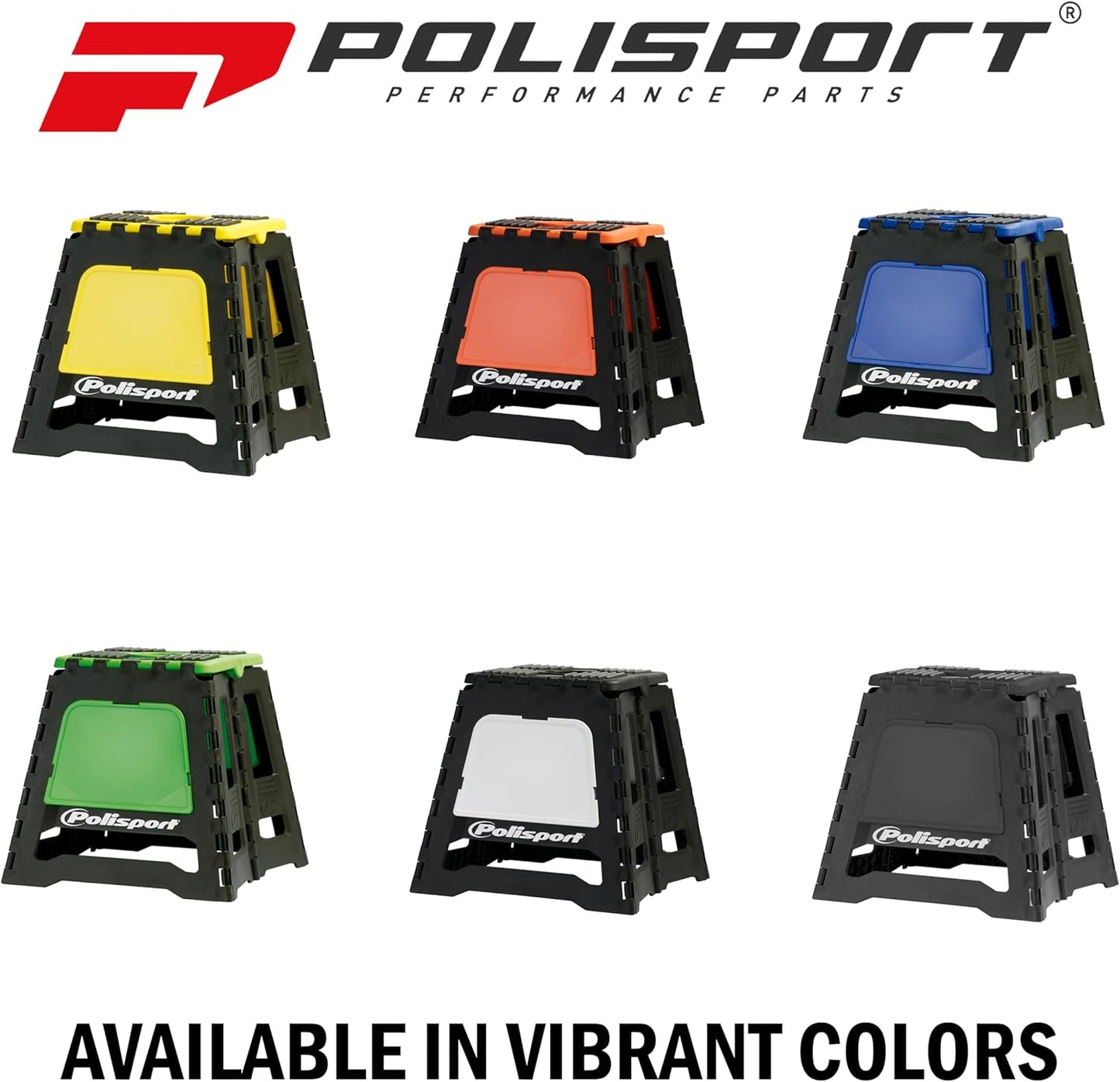 POLISPORT - SUPPORTO MOTO STAND PIEGHEVOLE PORTATILE CAVALLETTO CROSS ENDURO ROSSO