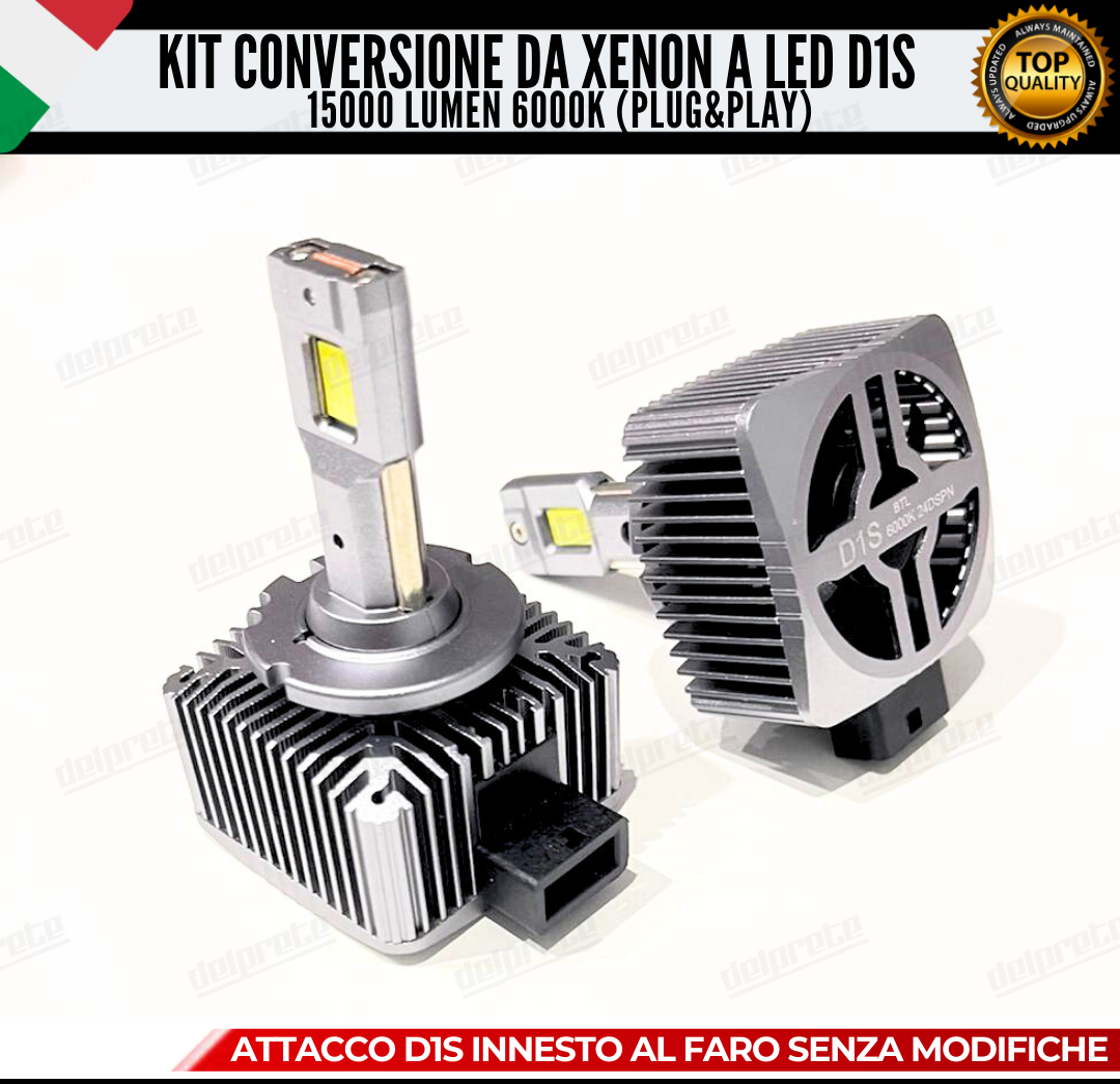 COPPIA LAMPADE D1S 15000 LUMEN LED DA XENON A LED PER JEEP GRAN CHEROKEE III