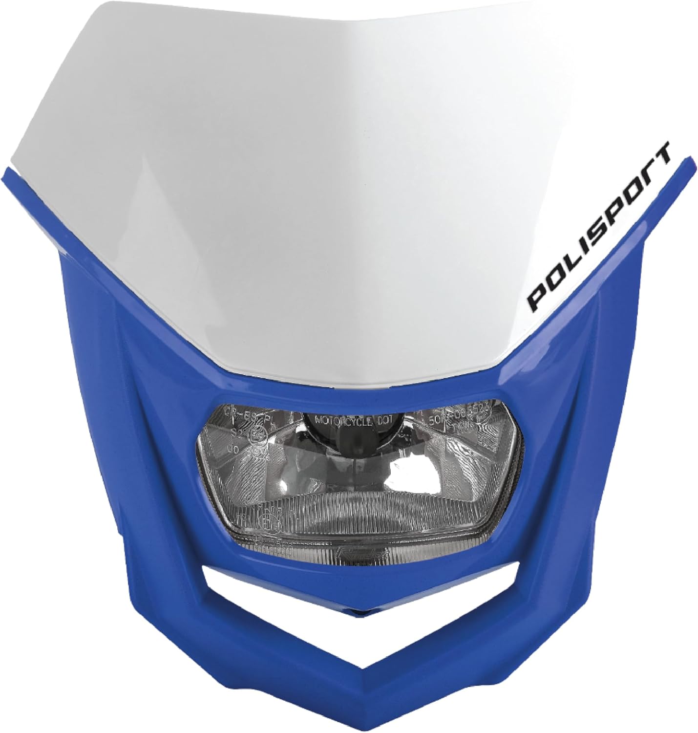 POLISPORT - FARO E MASCHERINA COMPLETO ALOGENA HALO ECE CROSS ENDURO BLU