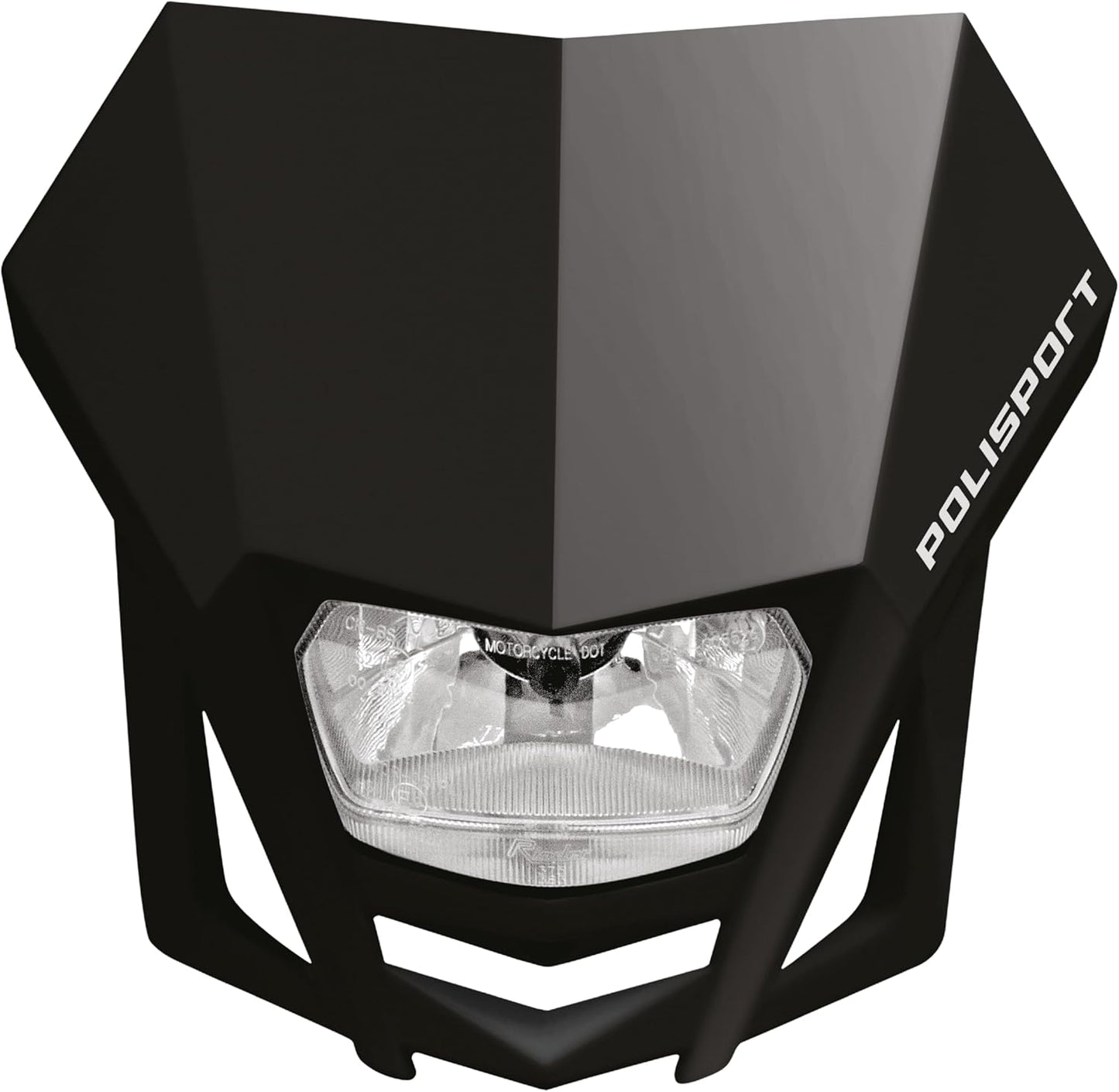 POLISPORT - FARO E MASCHERINA COMPLETO ALOGENA LMX ECE CROSS ENDURO NERO