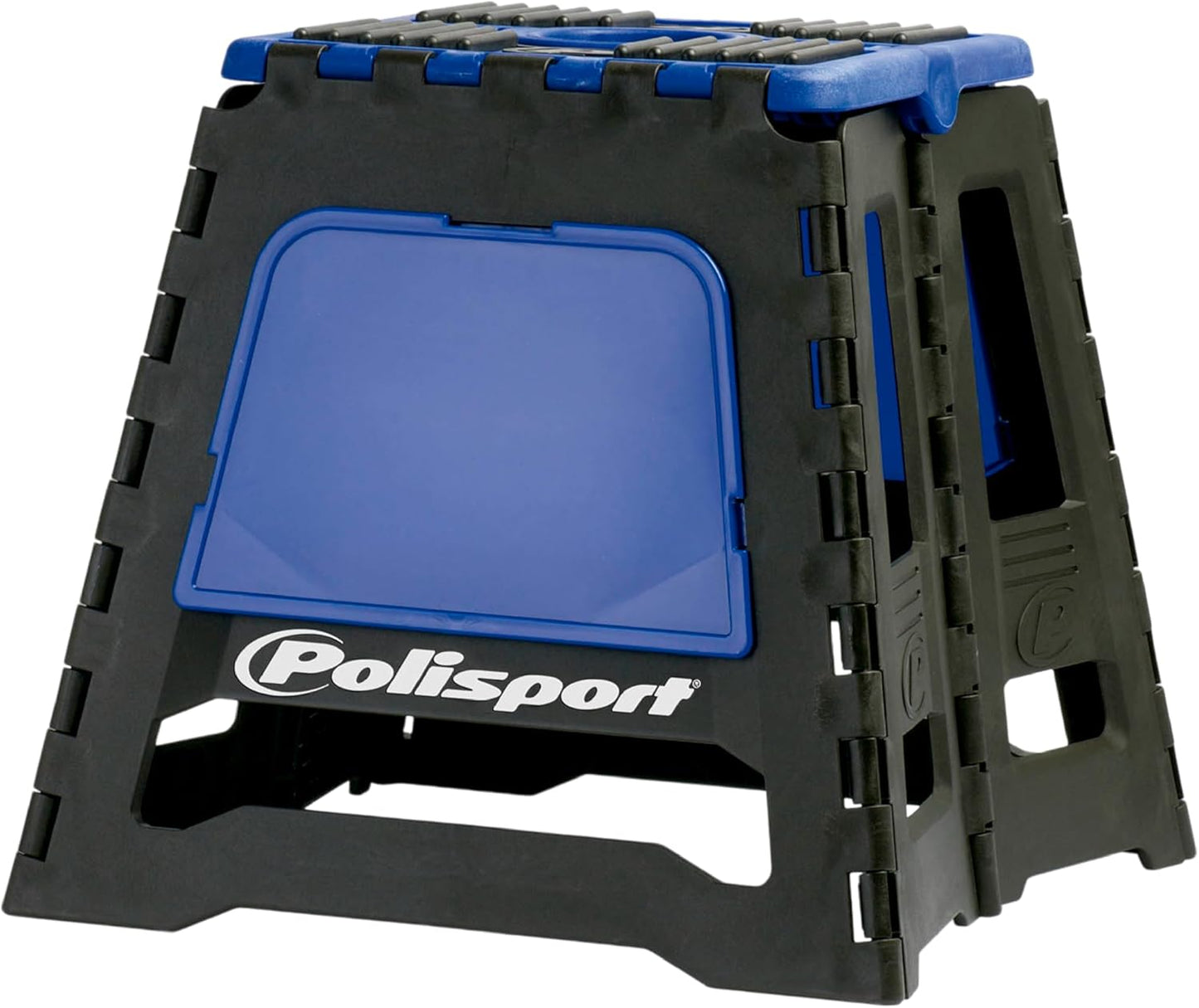POLISPORT - SUPPORTO MOTO STAND PIEGHEVOLE PORTATILE CAVALLETTO CROSS ENDURO BLU