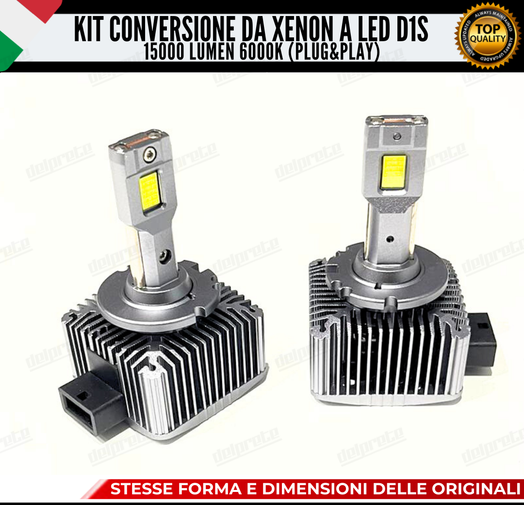 COPPIA LAMPADE D1S 15000 LUMEN LED DA XENON A LED PER JEEP GRAN CHEROKEE III