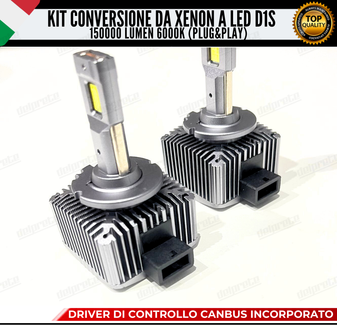 COPPIA LAMPADE D1S 15000 LUMEN LED DA XENON A LED PER JEEP GRAN CHEROKEE III