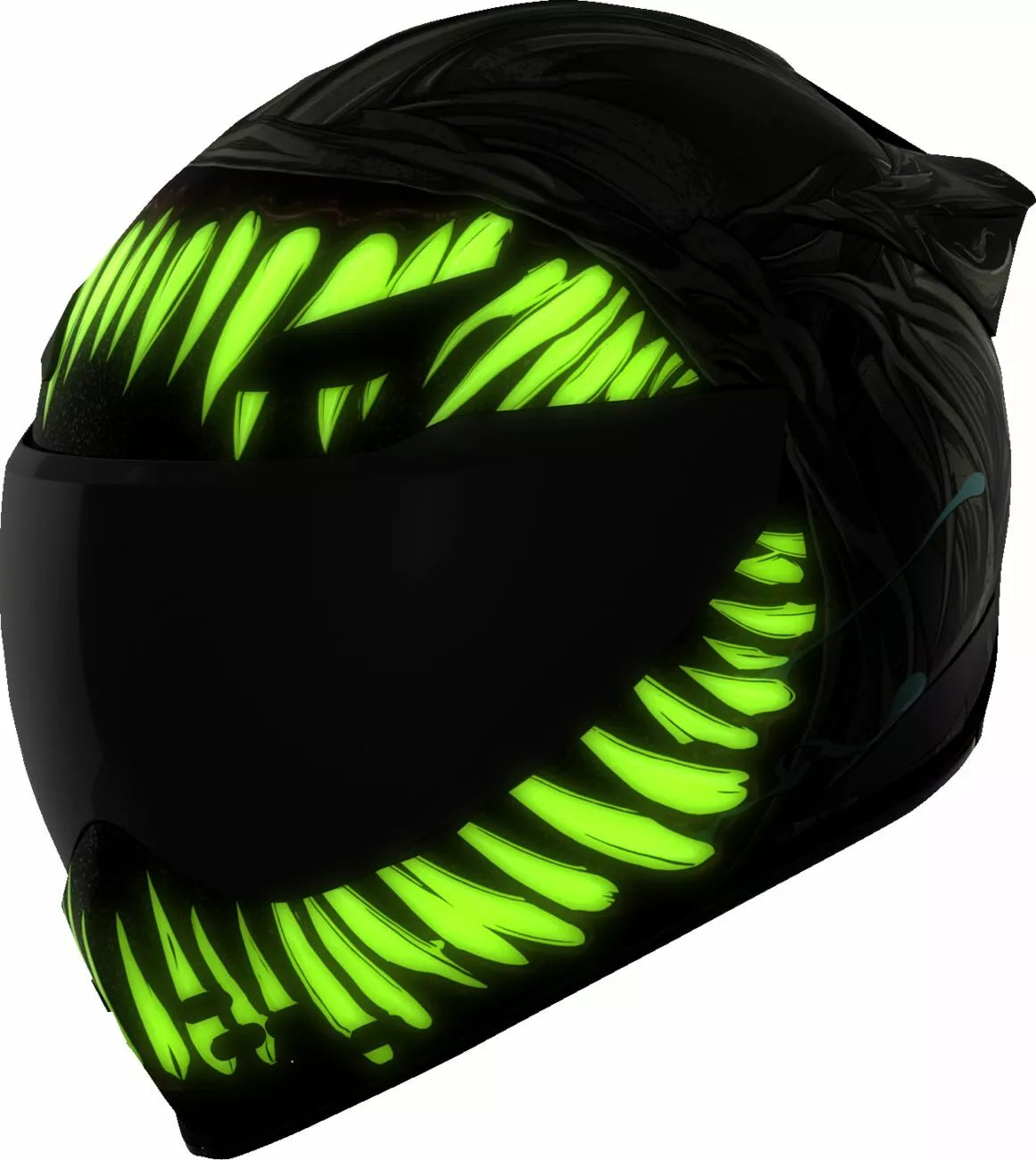CASCO INTEGRALE - ICON DOMAIN GRAND MAW - OMOLOGATO ECE 2206 AEROGRAFATO