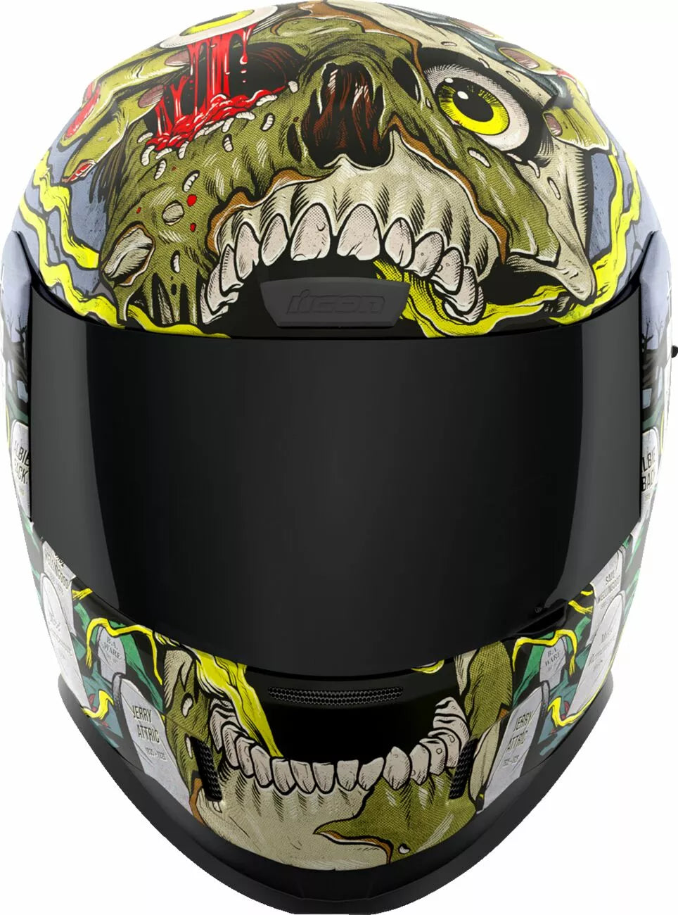 CASCO INTEGRALE - ICON AIRFORM DEAD SERIOUS - OMOLOGATO ECE 2206