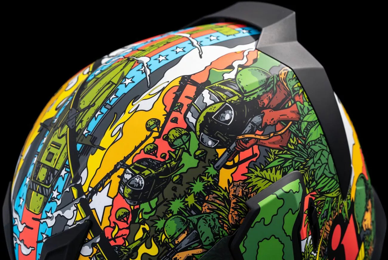 CASCO INTEGRALE - ICON AIRFLITE GP23 - OMOLOGATO ECE 2206 SOLDATO
