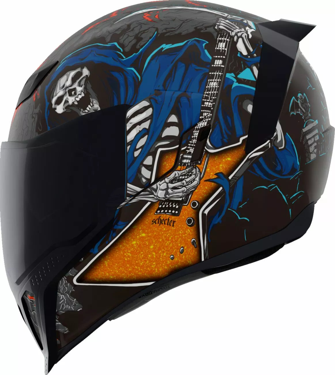 CASCO INTEGRALE - ICON AIRFORM TRICK OR STREET 4 - OMOLOGATO ECE 2206 TESCHIO