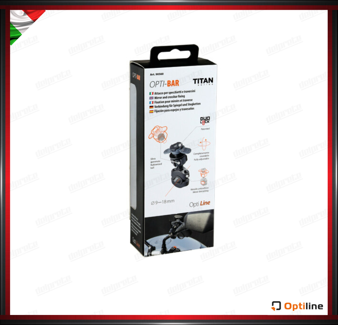 TITAN BAR PORTA TELEFONO CELLULARE SUPPORTO SPECCHIETTI O TRAVERSINI SGANCIO RAPIDO DUOLOOK
