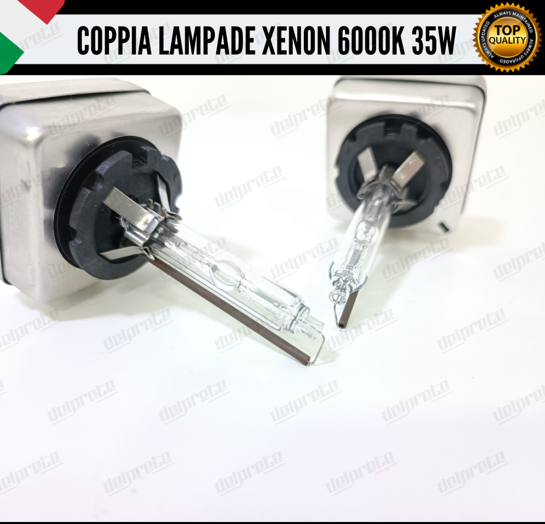 COPPIA LAMPADE XENON D1S 35W LUCE 6000K BIANCO GHIACCIO CHEVROLET CORVETTE C6