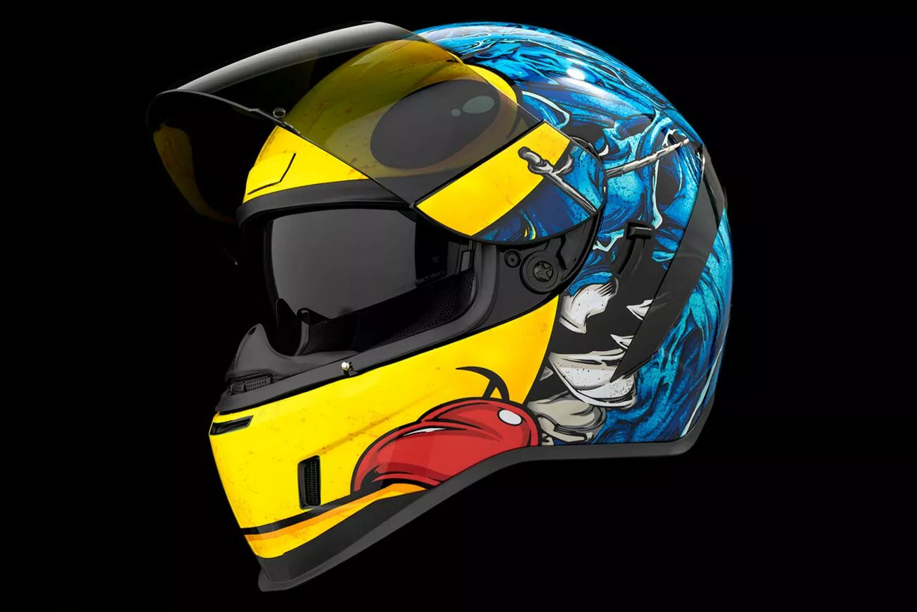 CASCO INTEGRALE - ICON AIRFORM BROZAK MIPS BLU - OMOLOGATO ECE 2206