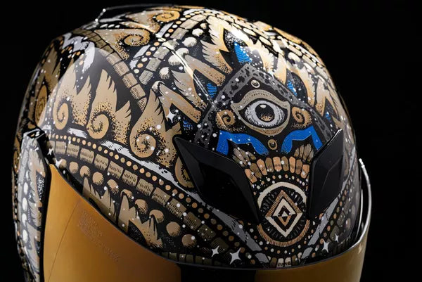 CASCO INTEGRALE - ICON AIRFLITE DAYTRIPPER ORO - ECE 2206